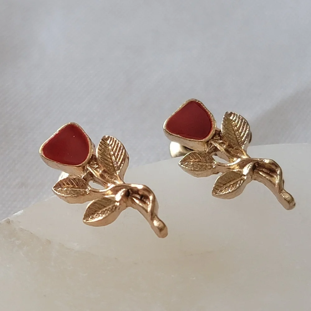 Rose Stud Earrings
